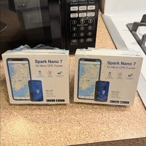 7 Blue 4G Micro GPS Tracker NIB set